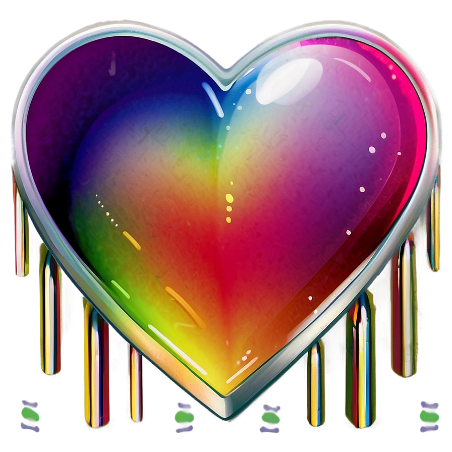 Rainbow Heart Color Png B