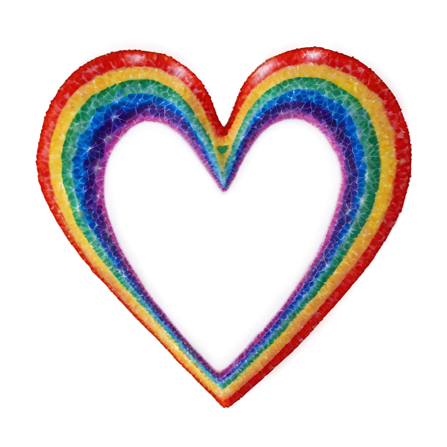 Rainbow Heart D