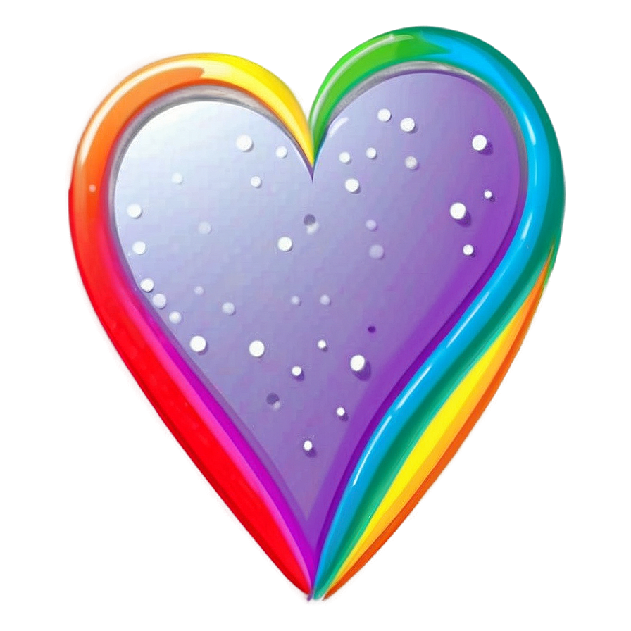 Rainbow Heart Drawing Png 06252024