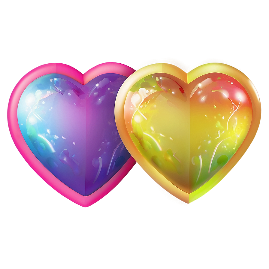 Rainbow Heart Emoji Transparent Clipart Pkr13