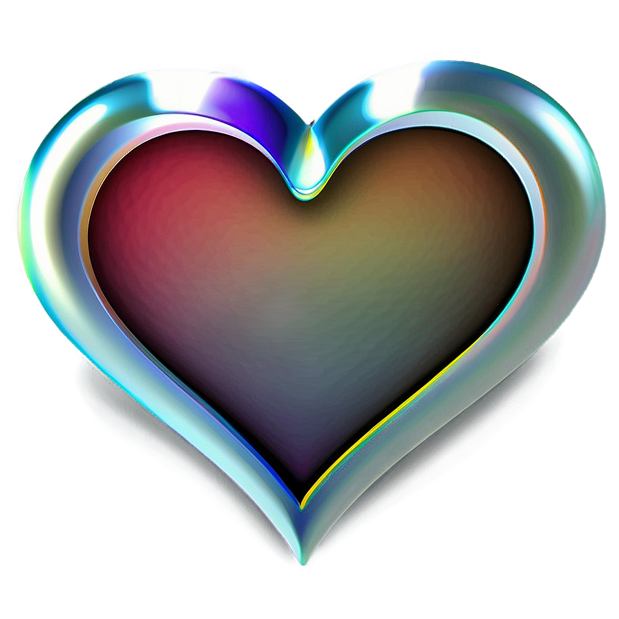 Rainbow Heart Outline Png Lmv91