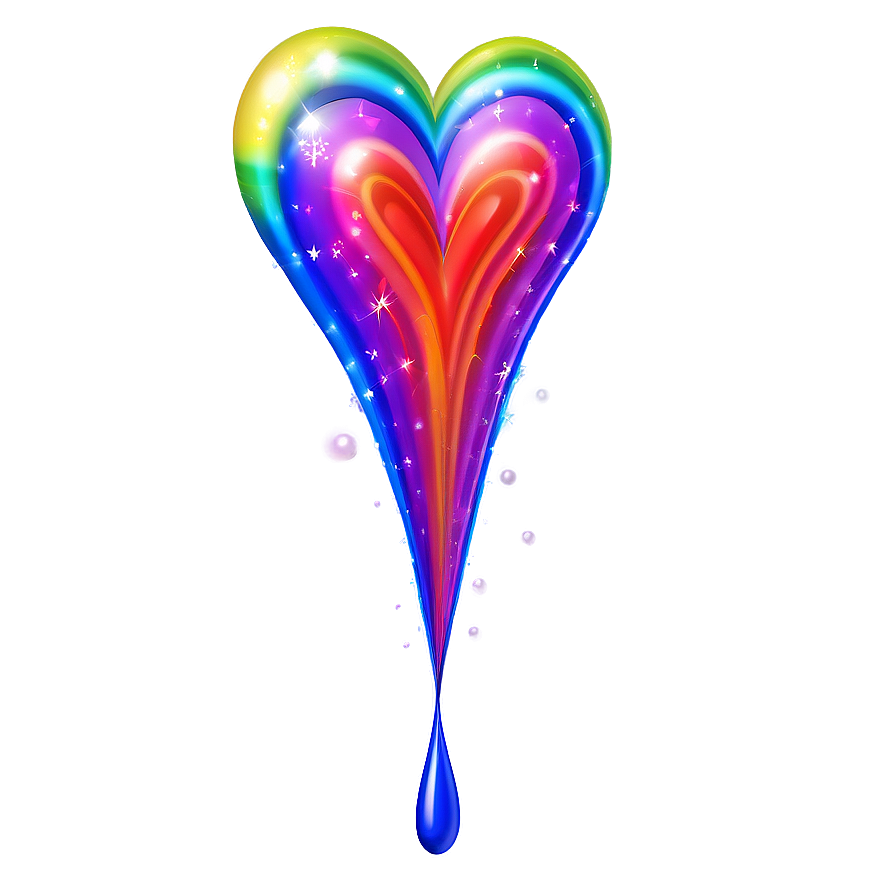 Rainbow Heart Transparent Background Png 90