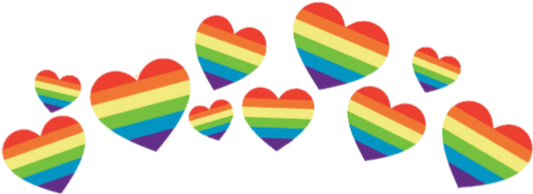 Rainbow Hearts Pattern