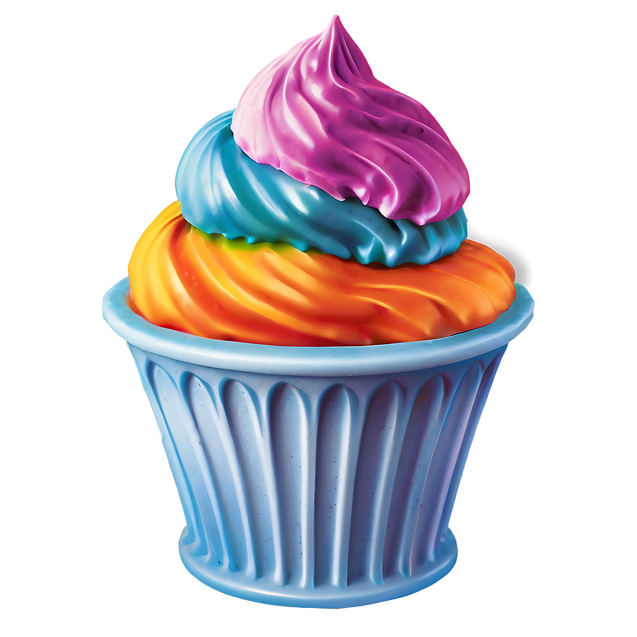 Rainbow Ice Cream Cup Png 79