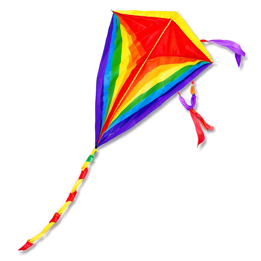 Rainbow Kite Design Png Gan54