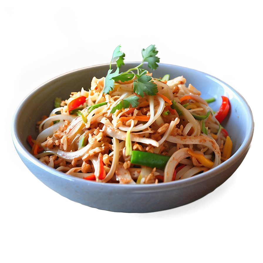 Rainbow Pad Thai With Peppers Png 48