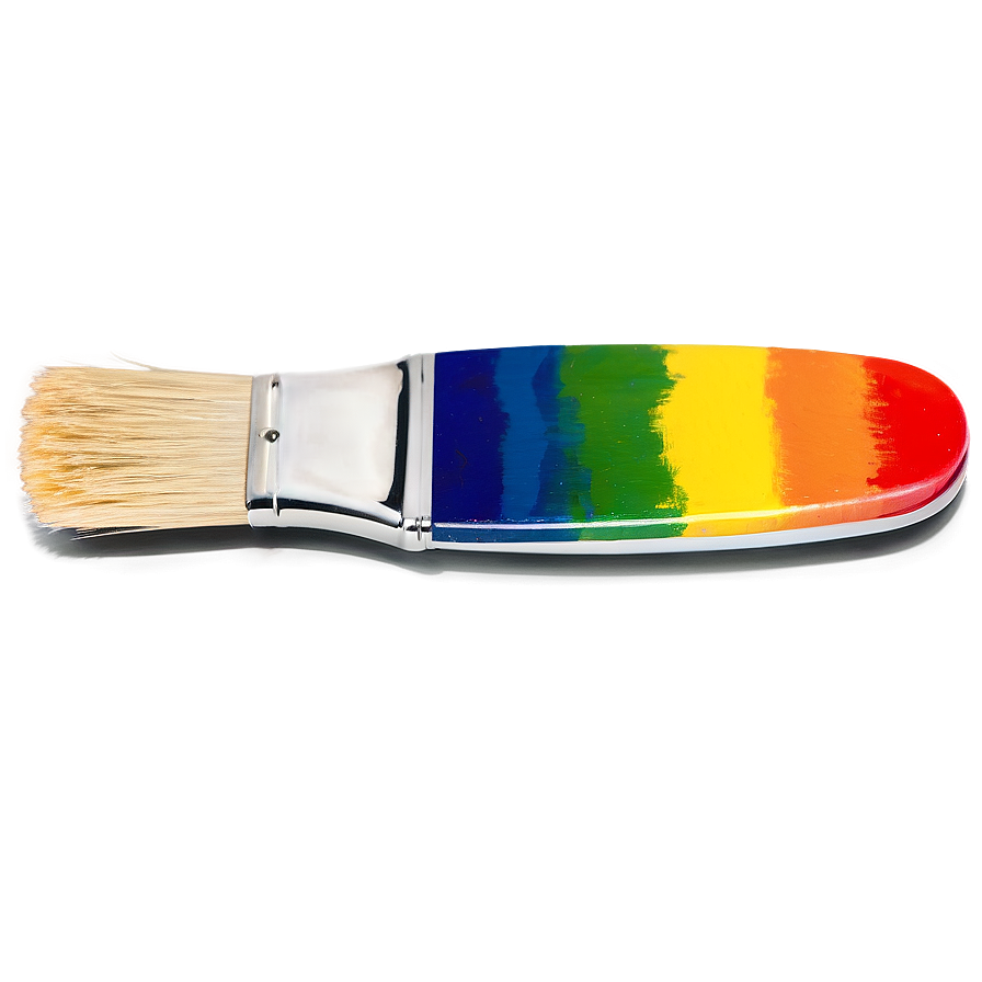 Rainbow Paint Brush Png 64