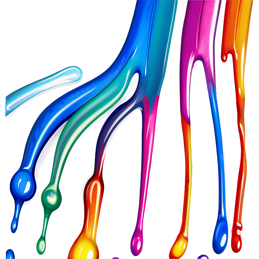 Rainbow Paint Drip Png 19