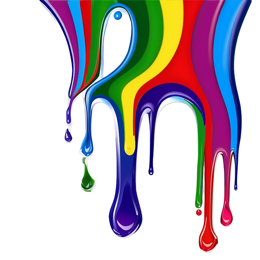 Rainbow Paint Drip Png 59