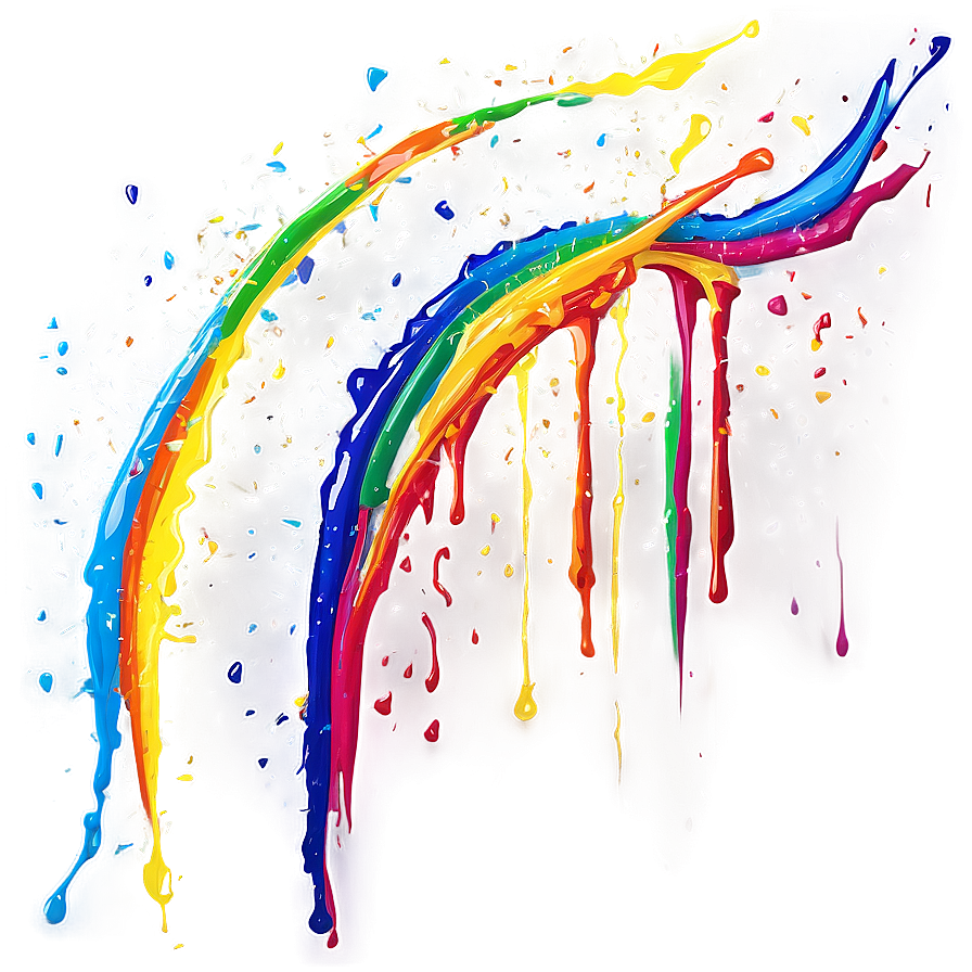 Rainbow Paint Splatter Png 05242024