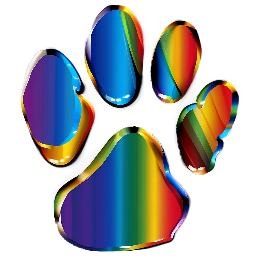 Rainbow Paw Prints Png 88