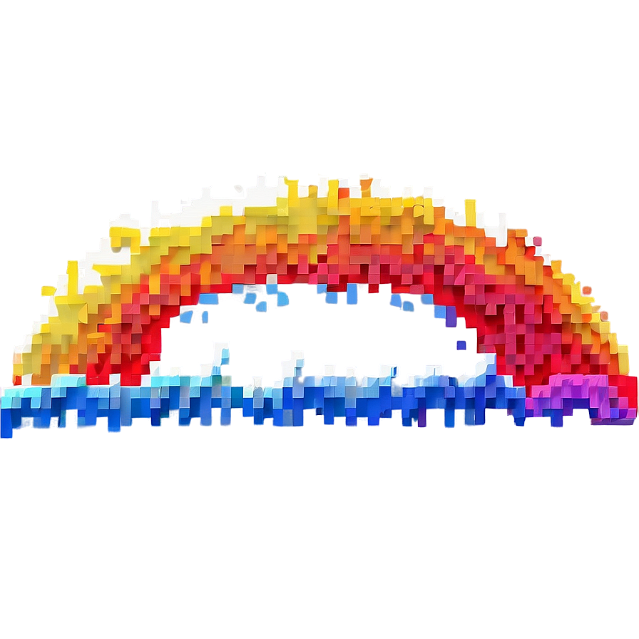 Rainbow Pixel Art Png Iic