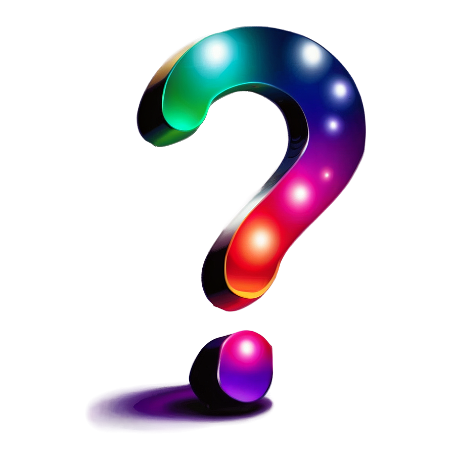 Rainbow Question Mark Transparent Png 16