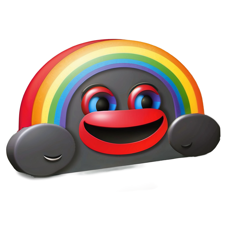 Rainbow Smile Emoji Png 30