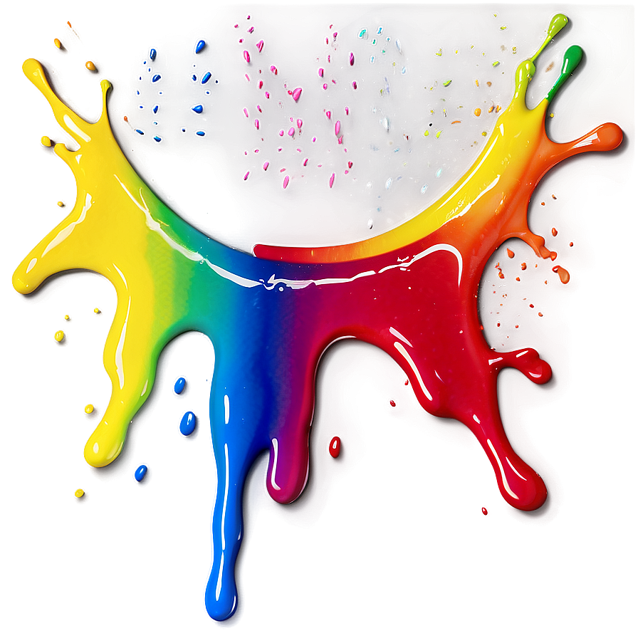 Rainbow Spray Paint Drip Png Wvu93