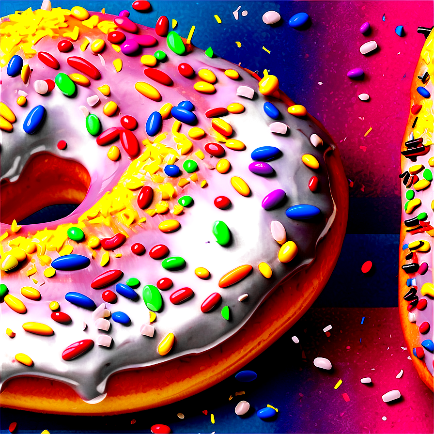 Rainbow Sprinkle Doughnut Png 56