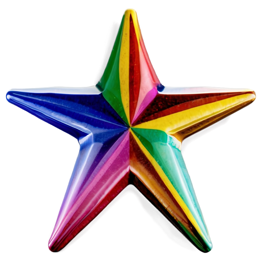 Rainbow Star Pattern Png 55