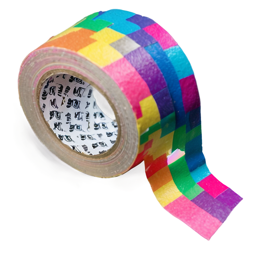 Rainbow Tape Color Overlay Png 99