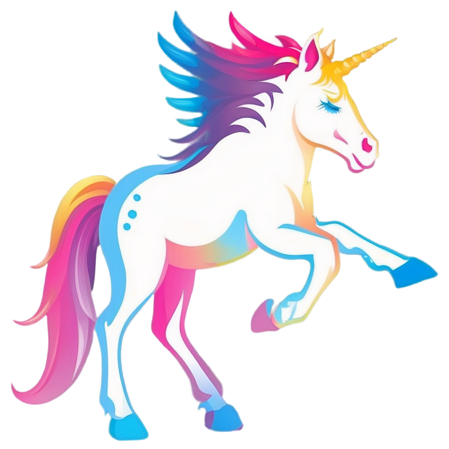 Rainbow Unicorn Silhouette Png Mwe1