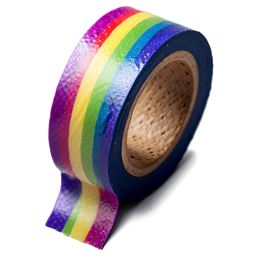 Rainbow Washi Tape Png Vuy