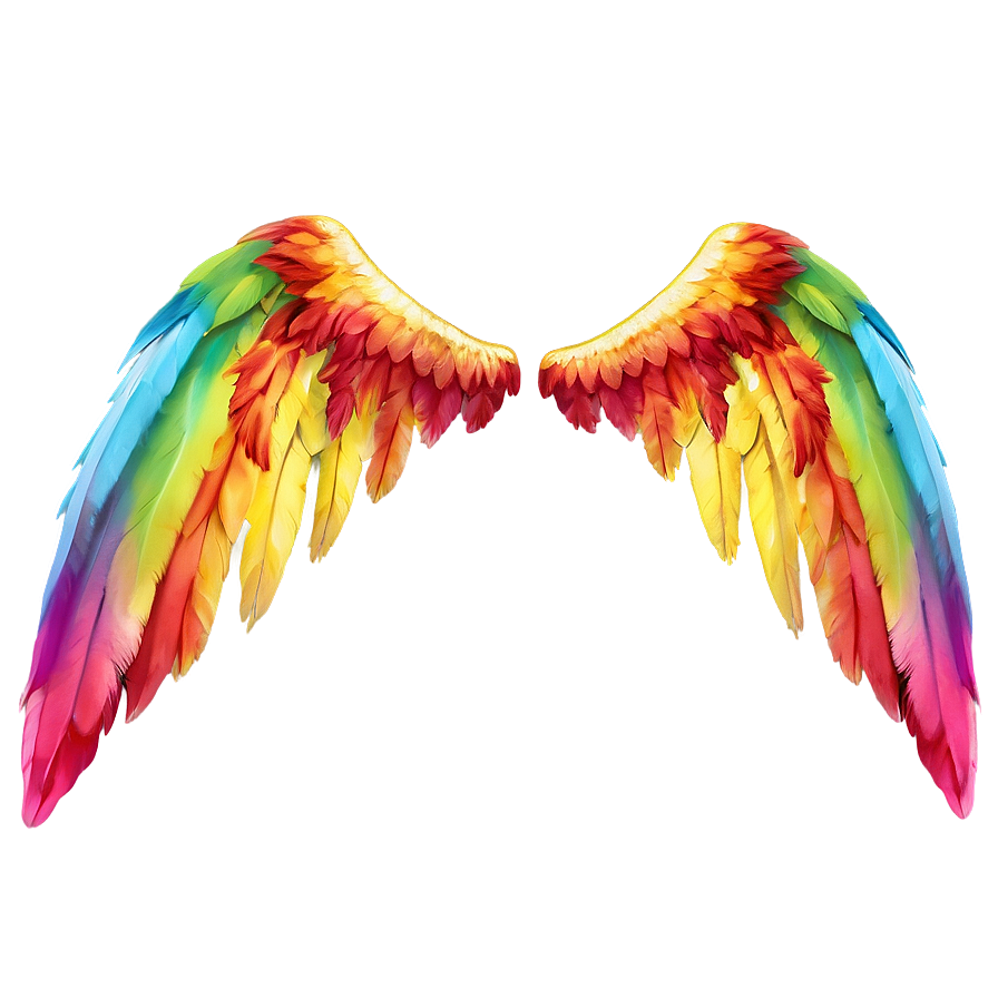 Rainbow Wings Png 05032024