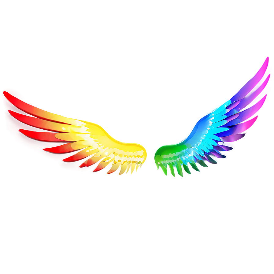 Rainbow Wings Png 05032024