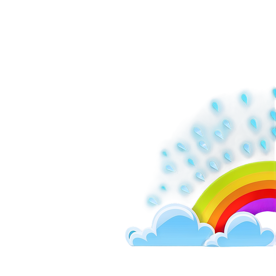 Rainbow With Clouds Daytime Scene Png 22