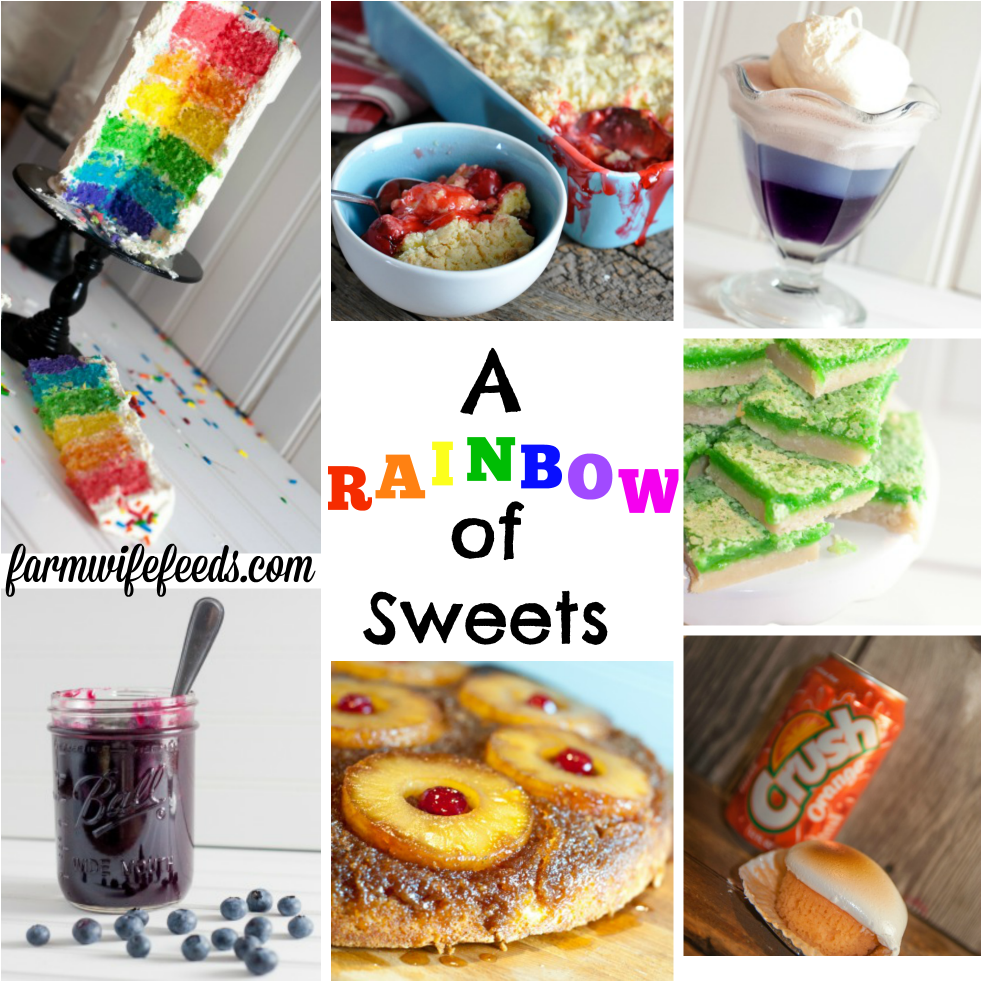 Rainbowof Sweets Collage