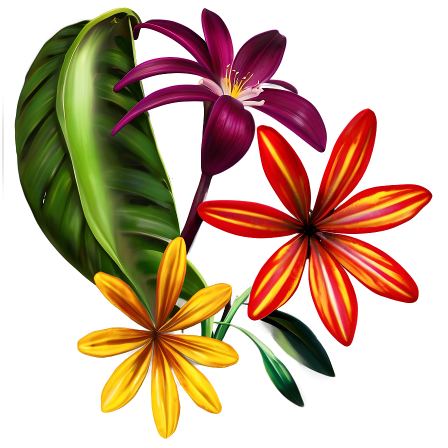 Rainforest Flowers Png Sda