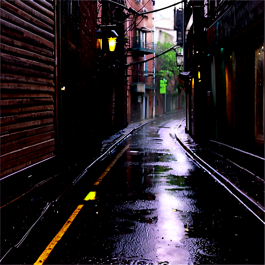 Rainy Alleyway Png Hdu1