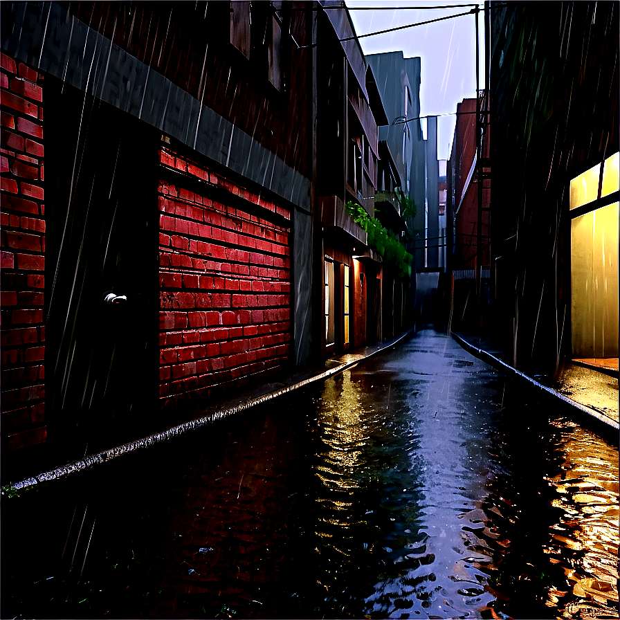 Rainy Alleyway Png Oye