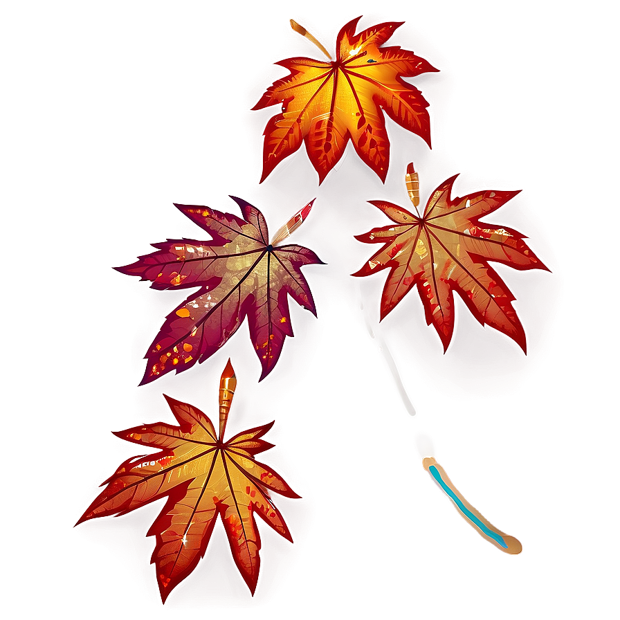 Rainy Autumn Leaves Png Tdc14