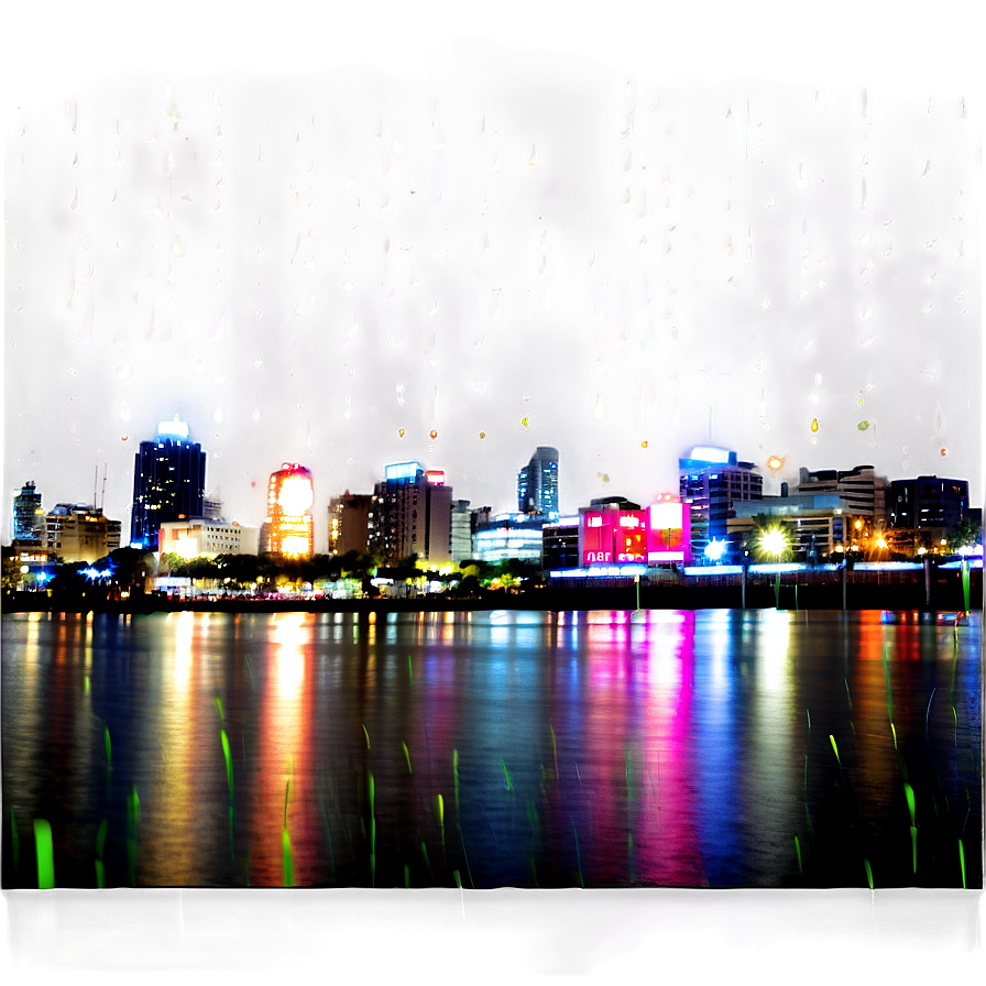 Rainy City Night Png Vbx