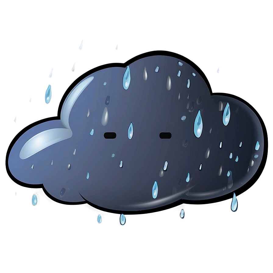 Rainy Cloud Cartoon Png Dbu