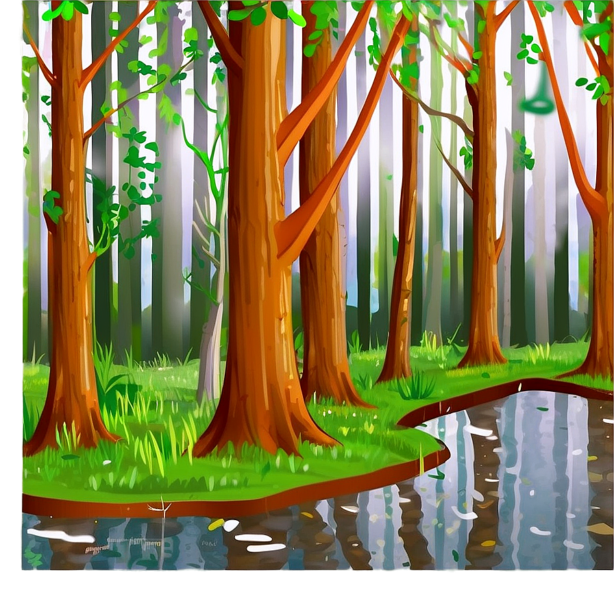 Rainy Day Woods Png Cum