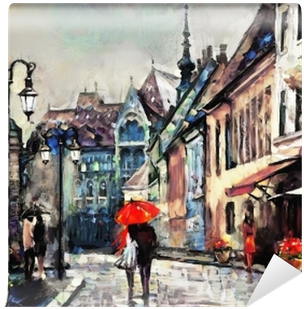 Rainy Dayin Budapest Painting