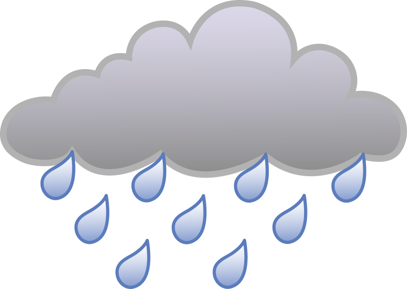 Rainy Weather Clipart Illustration