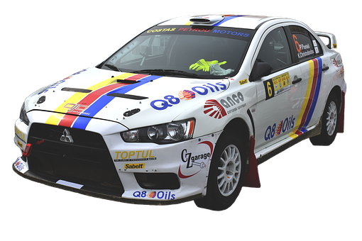 Rally Car Mitsubishi Lancer Evolution Sponsor Decals