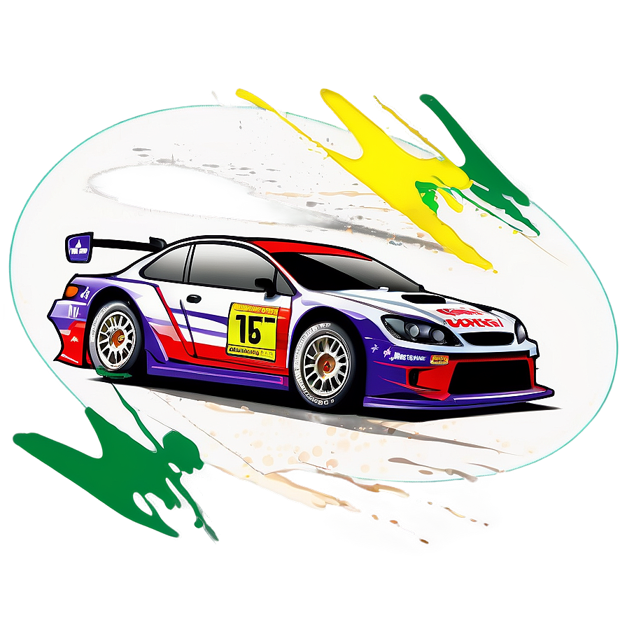 Rally Car Vector Sketch Png 06202024