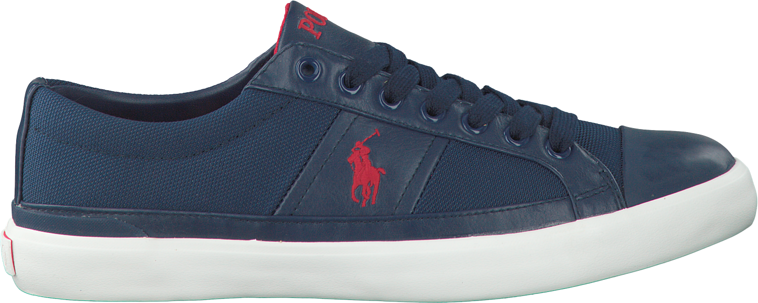 Ralph Lauren Navy Sneakerwith Red Logo