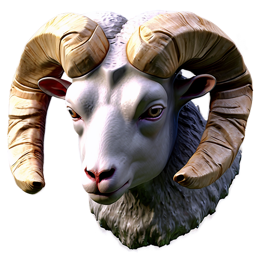 Ram Head As Zodiac Sign Aries Png 06292024