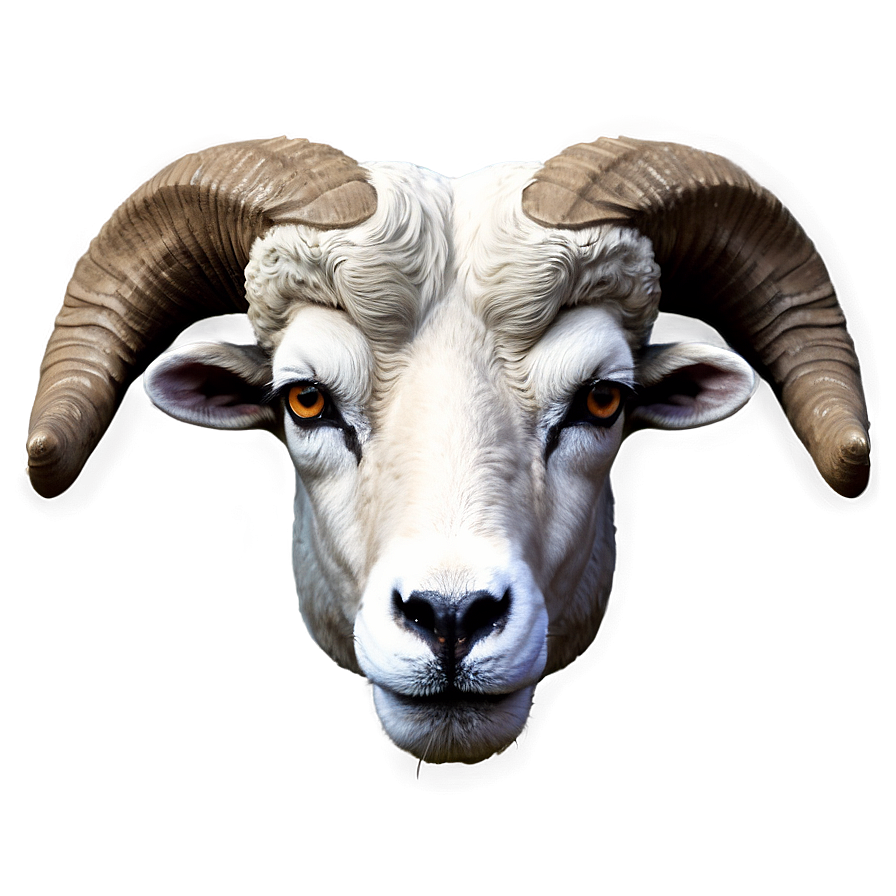 Ram Head On Dark Background Png 84