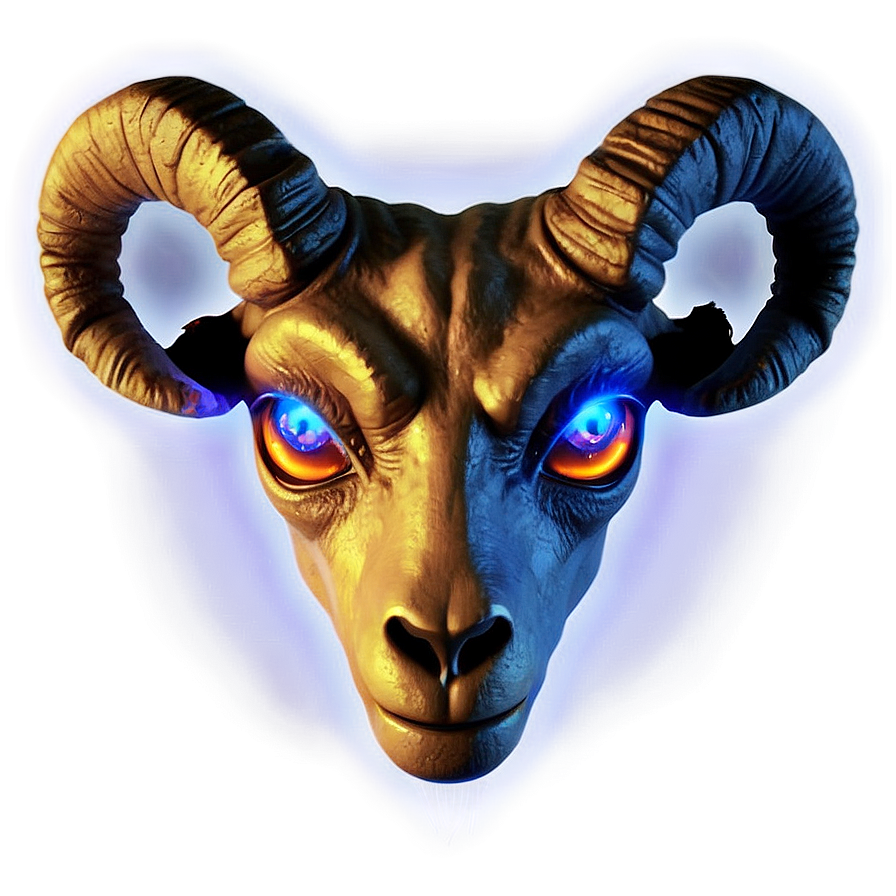 Ram Head With Glowing Eyes Png Ugj95