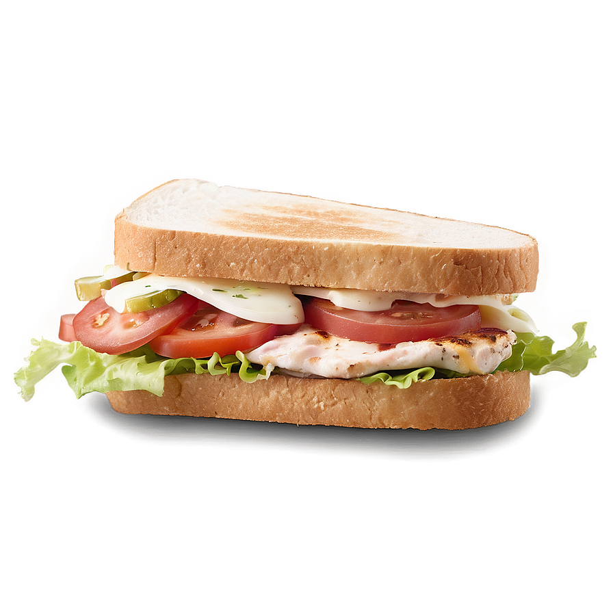 Ranch Chicken Club Sandwich Png 75