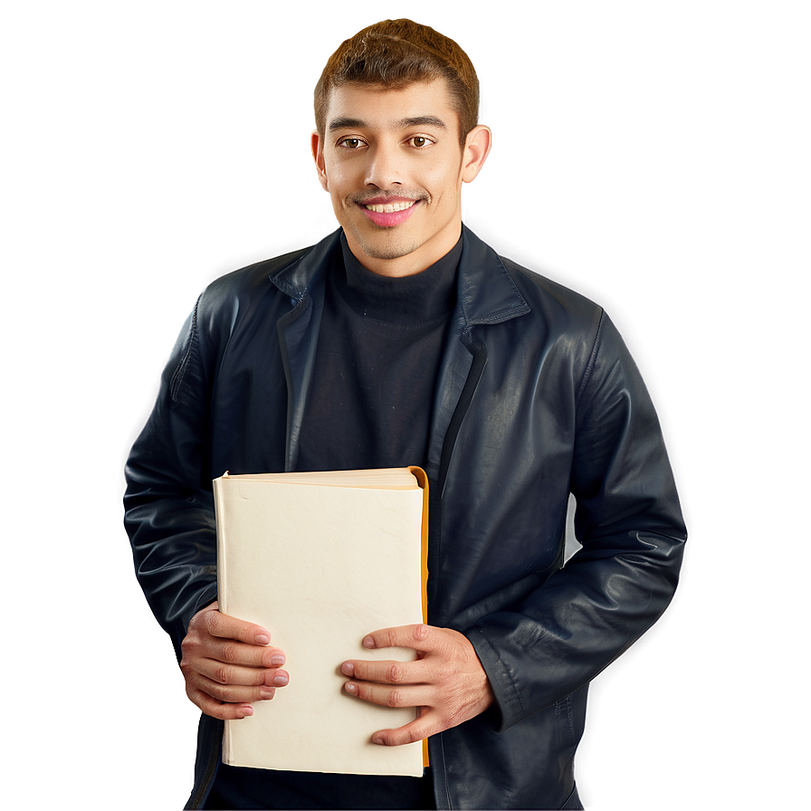 Random Person With Book Png 06252024