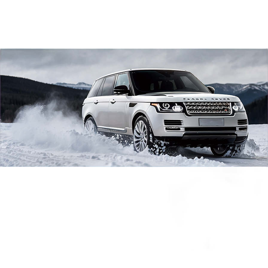 Range Rover In Snow Adventure Png 06252024