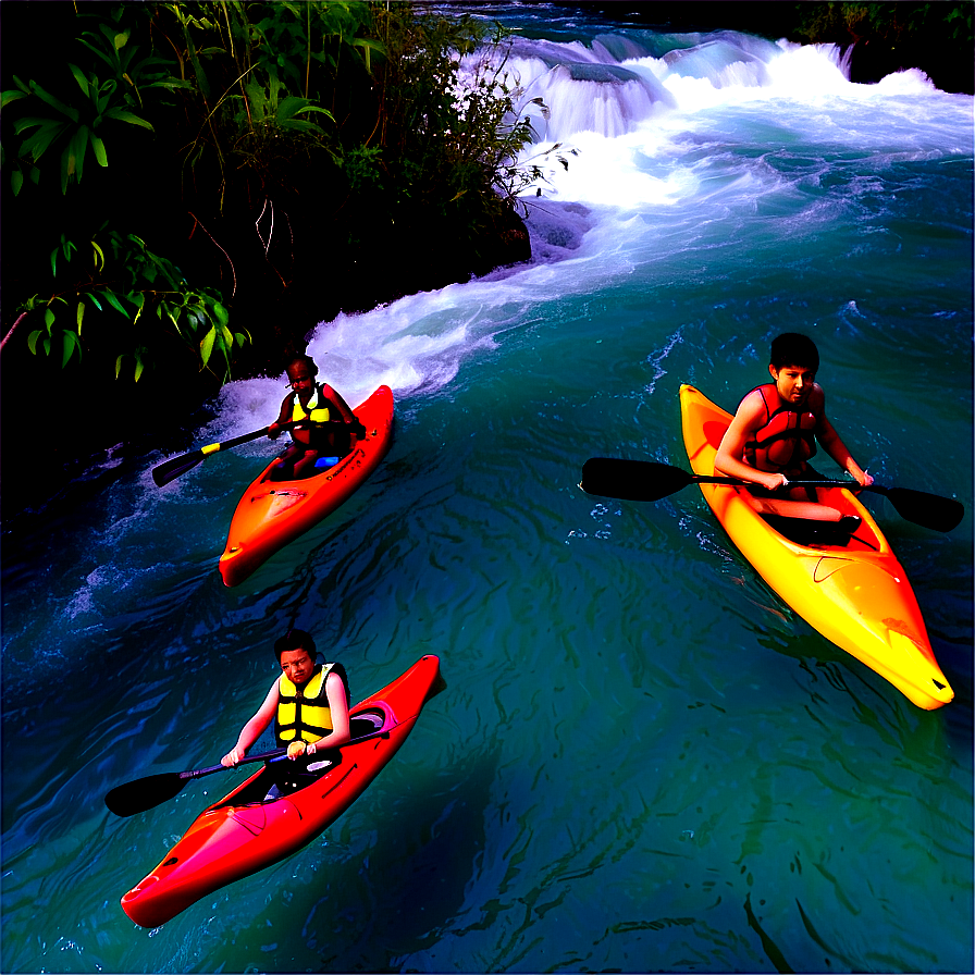 Rapid River Kayaking Png 42