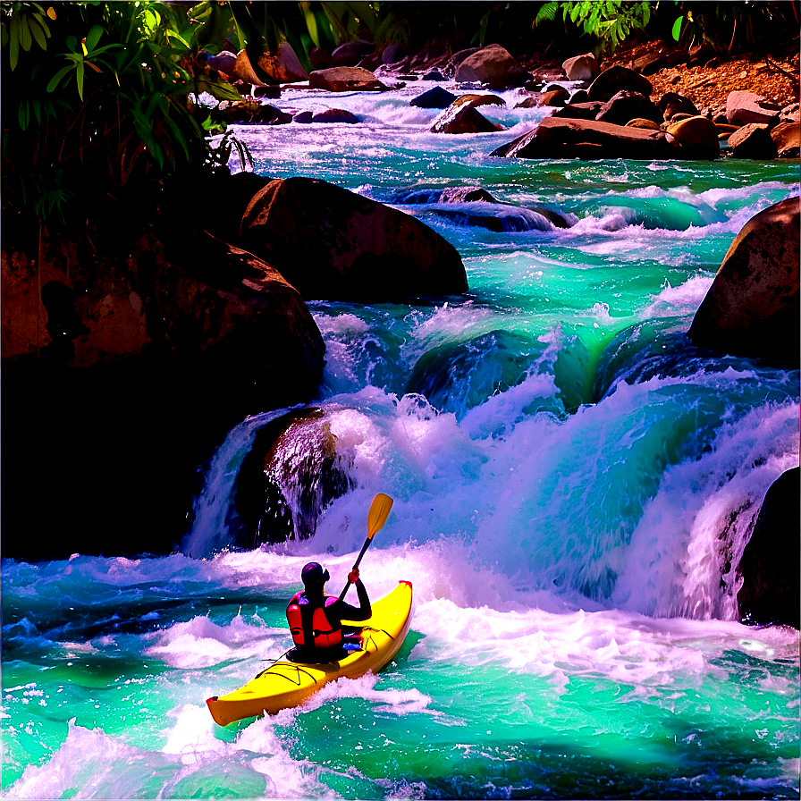 Rapid River Kayaking Png Rbf