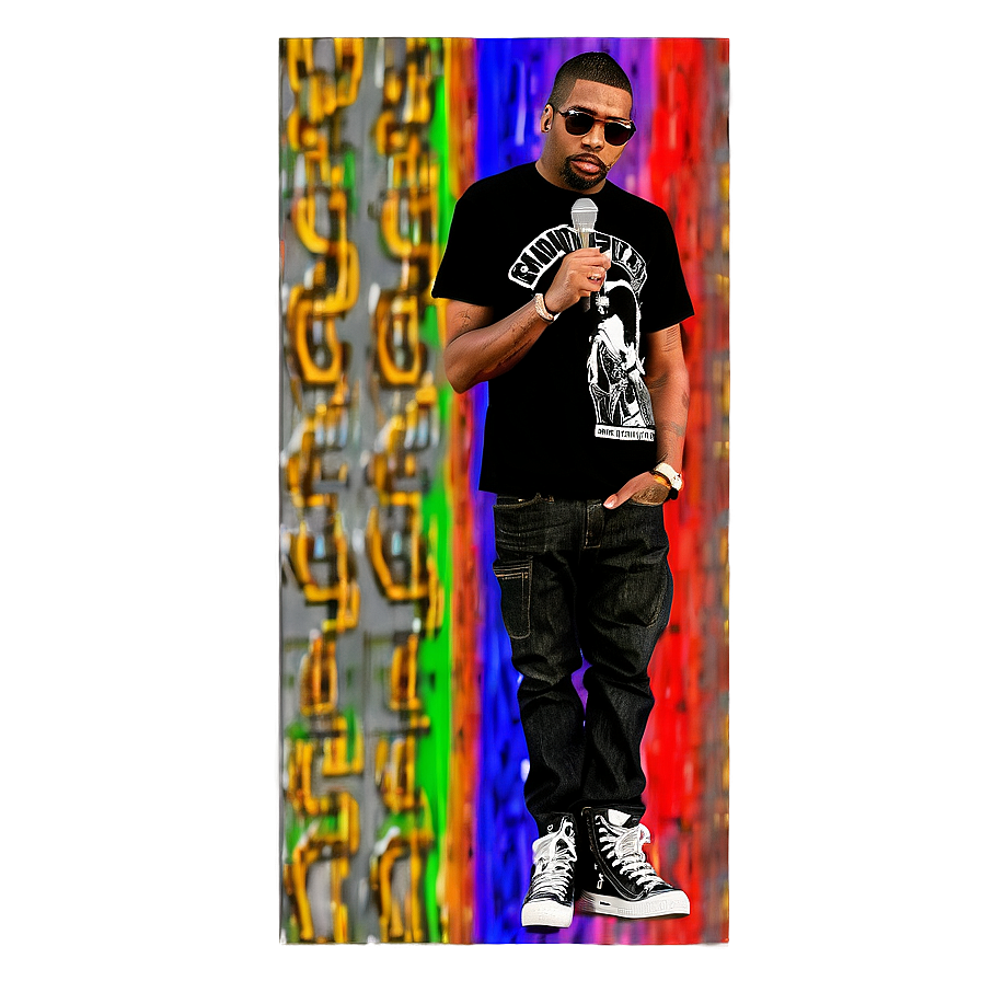 Rapper With Microphone Png 58