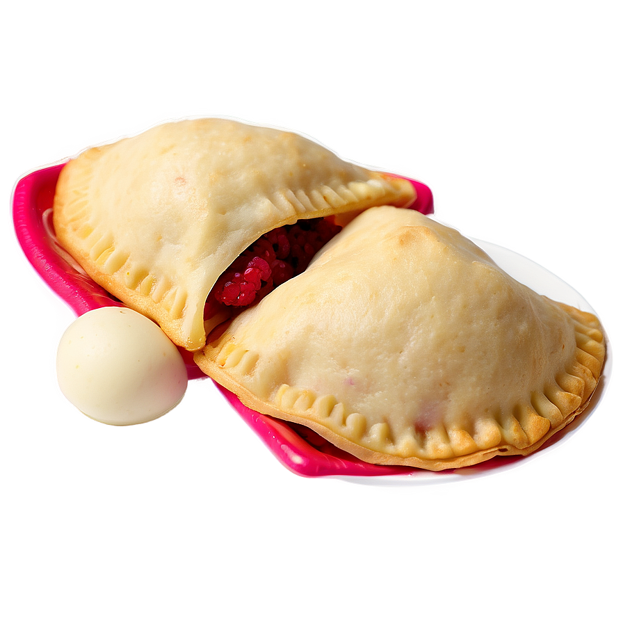 Raspberry And White Chocolate Empanadas Png Hto